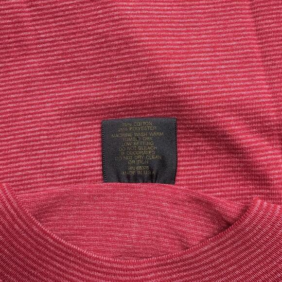 VTG 90s Florida State Seminoles T-Shirt Red Striped Tennessee River USA Made M - Picture 4 of 6